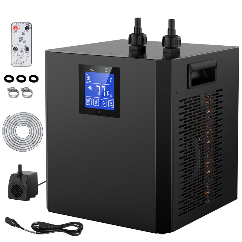 Tucker Murphy Pet 42 79 Gal Aquarium Chiller 1 10 1 3 HP Fish Tank Water Chiller with Quiet Design Compressor Refrigerator Wayfair